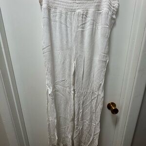 White Wide-Leg Pants